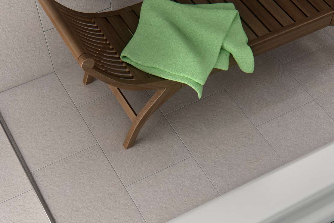 Grauer Basalt – Vorhänge von Ceramica – 1