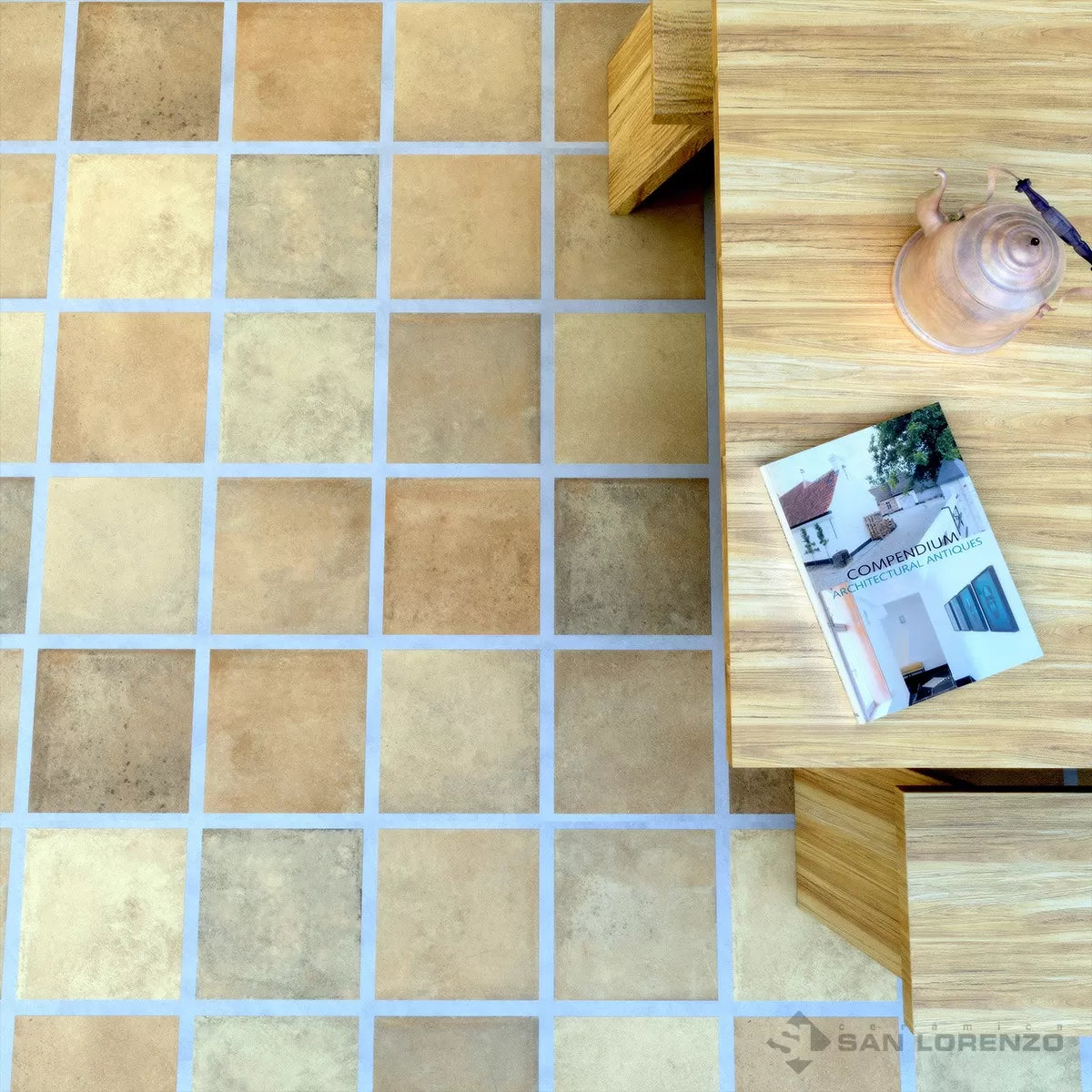 Terre Mix Ladrillo - 33x33 - Ceramica - San Lorenzo - 1era (m2)