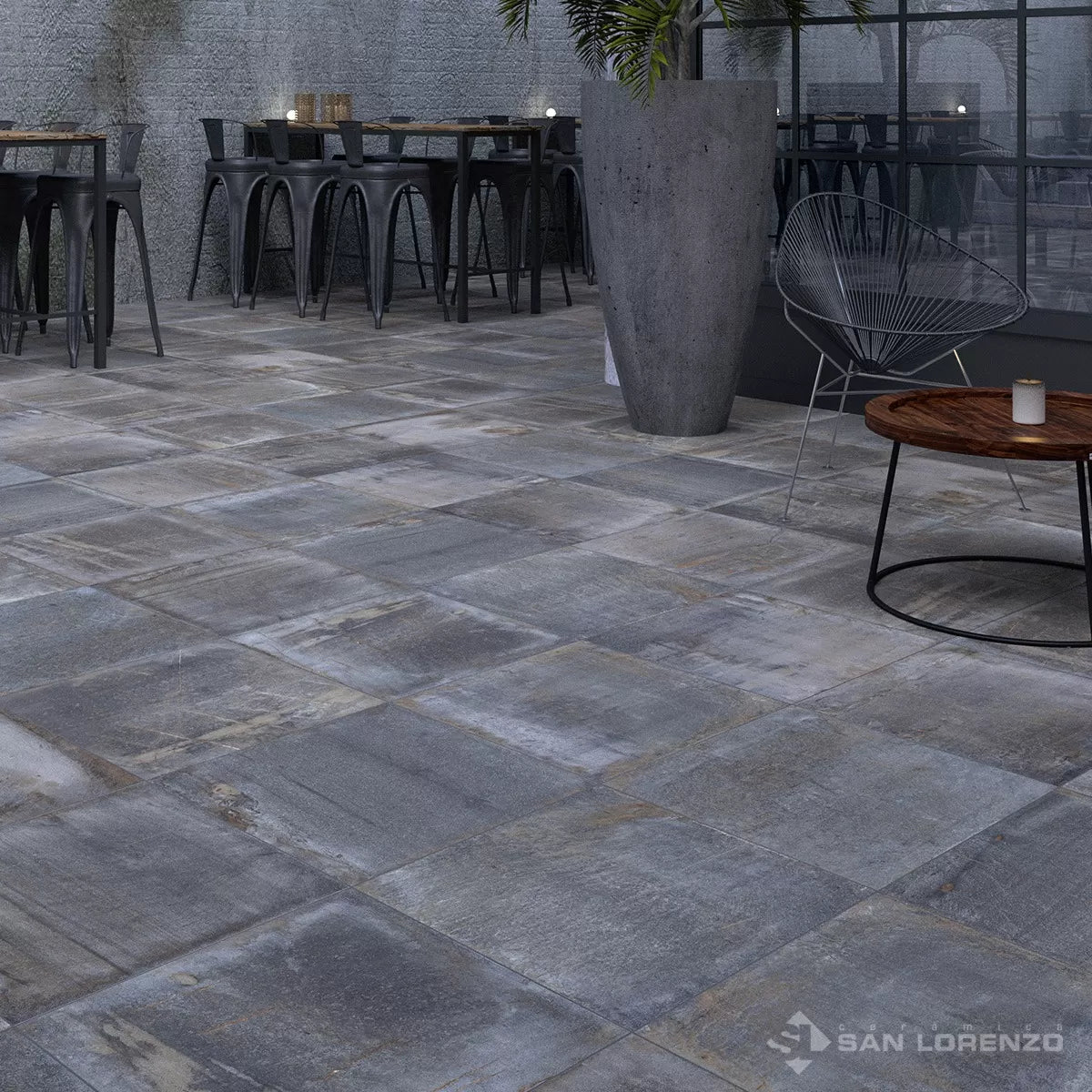Trudos Gris - 58x58 - Porcelanato - San Lorenzo - 1era (m2)