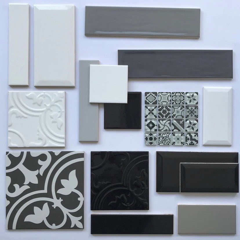 Azulejo Liso Satin Gris Claro Brillante 10,3 X 10,3 - Acuelera ( X CAJA de 0,25 m2) - 1era