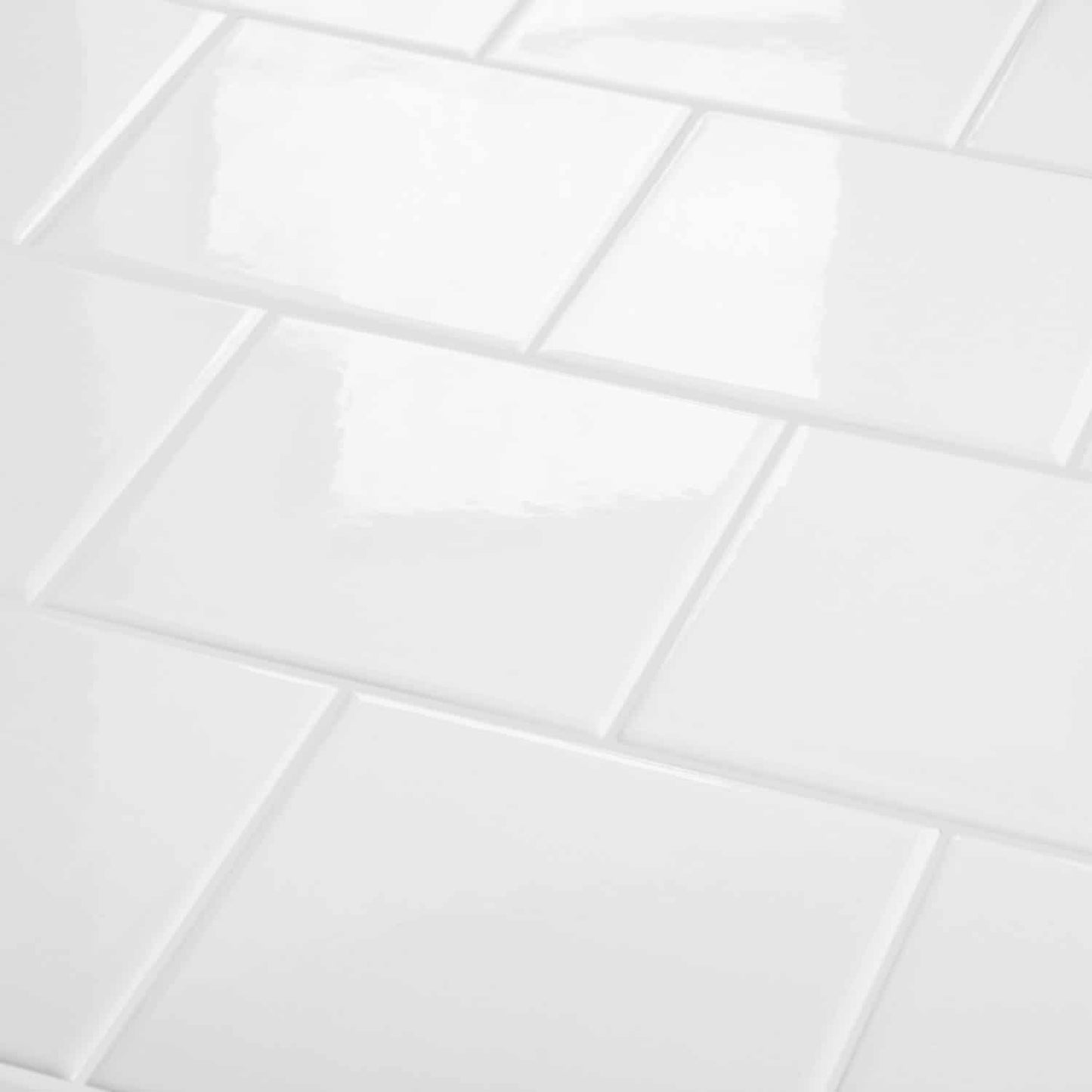 Azulejo Liso Satin Blanco Brillante 10,3 X 10,3 - Acuelera ( X CAJA de 0,28 m2) - 1era