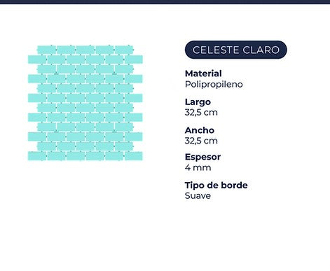 Brick Celeste Claro x m2