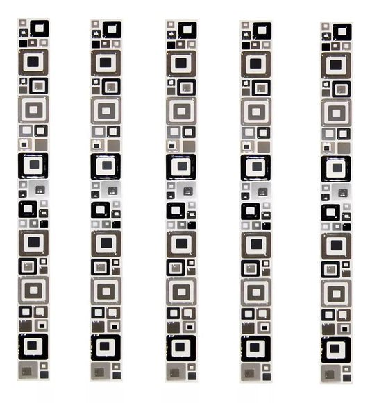 Guarda Cuadrat Negro Brillante 5 X 61 - Acuelera ( X PIEZA) - 1era