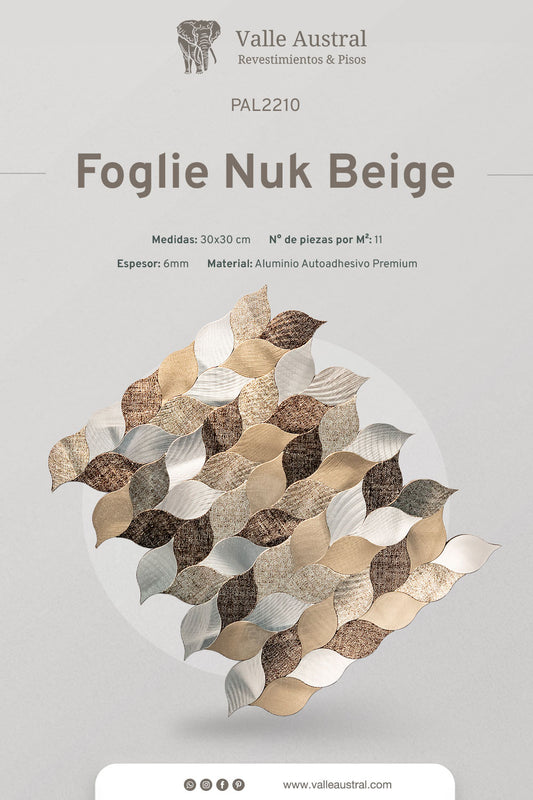 Foglie Nuk Beige - PAL2211 - 1era