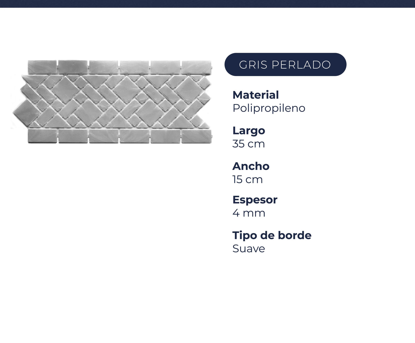 Guarda Ancha Gris Perlado