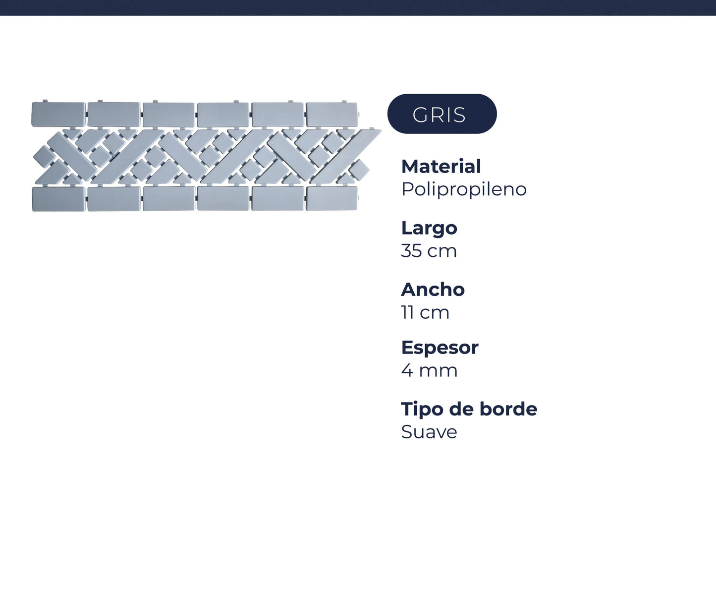 Guarda Angosta Gris