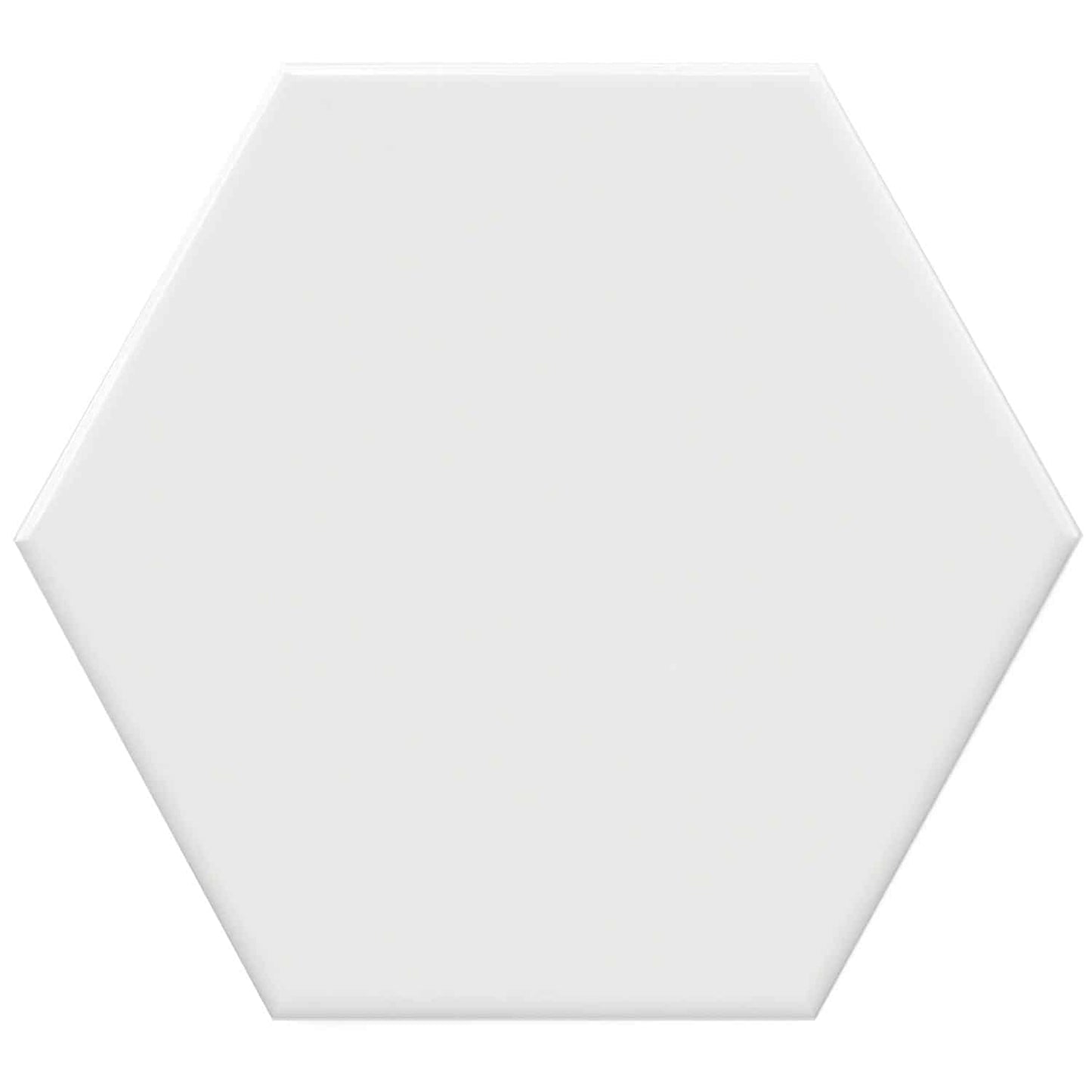 White Hexagon - Watercolor - 1st