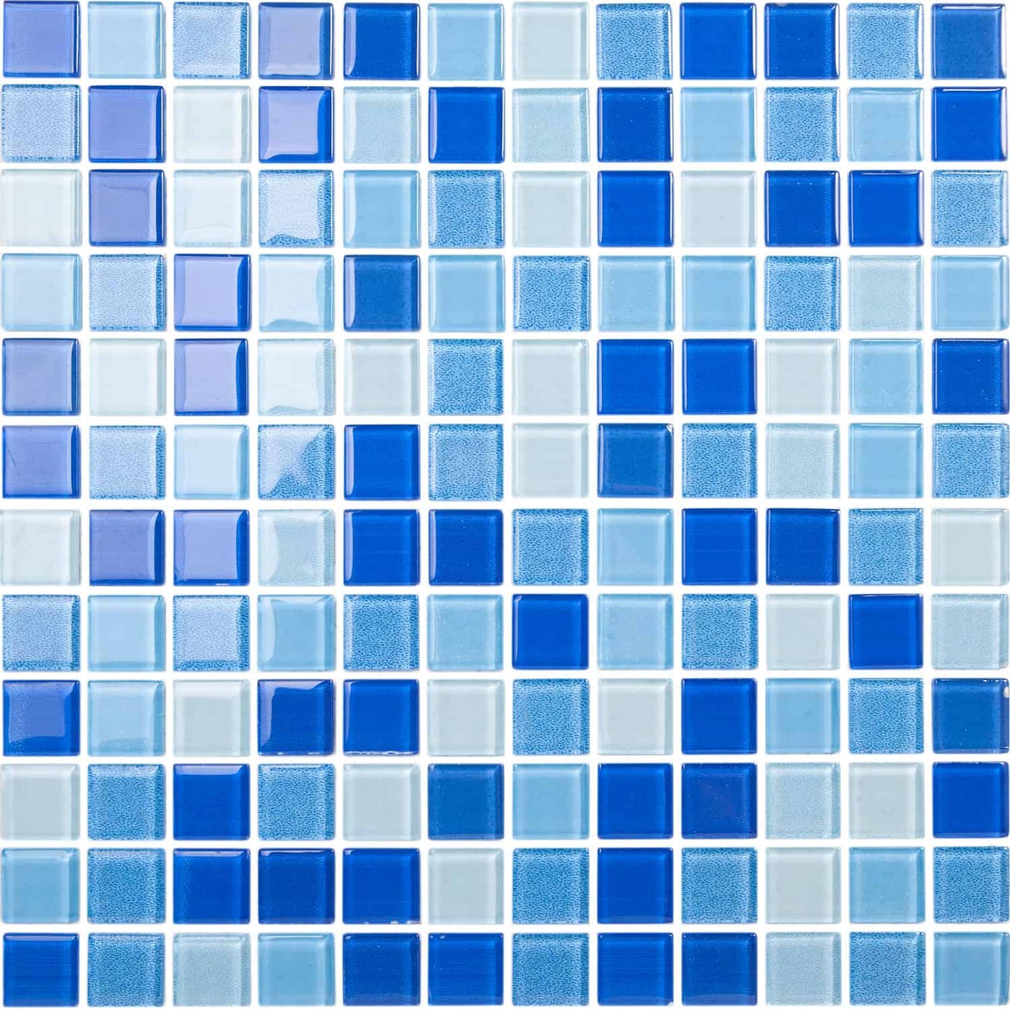 Venecita Cascada Azul Brillante 28,5 X 28,5 (Pz.2,2X2,2) - Acuelera ( X PIEZA) - 1era