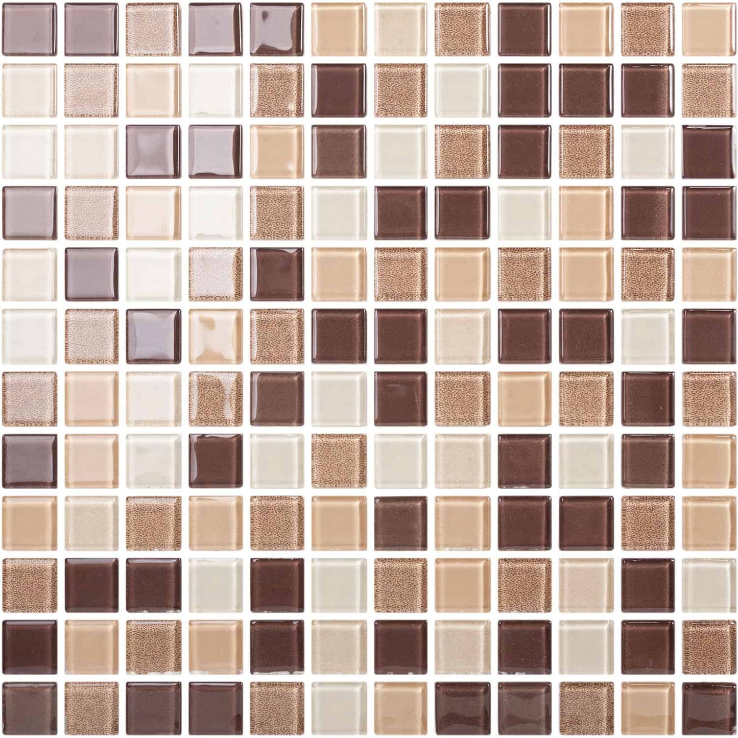 Brown Waterfall Mesh - 28.5x28.5 - Watercolor - 1st