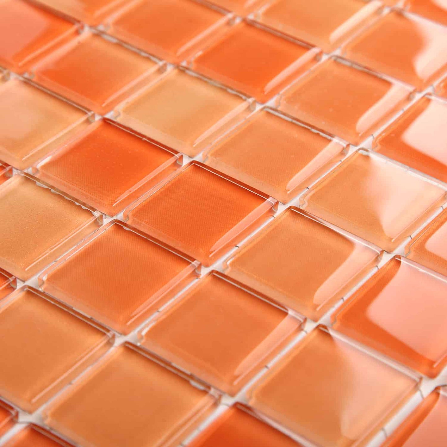 Orangefarbenes Frappe-Netz – 28,5 x 28,5 – Aquarell – 1