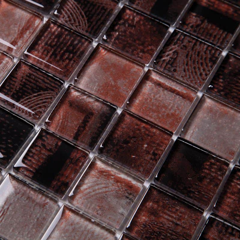 Venecita Prana Oxido Brillante 28,5 X 28,5 (Pz.3,3X3,3) - Acuelera ( X PIEZA) - 1era