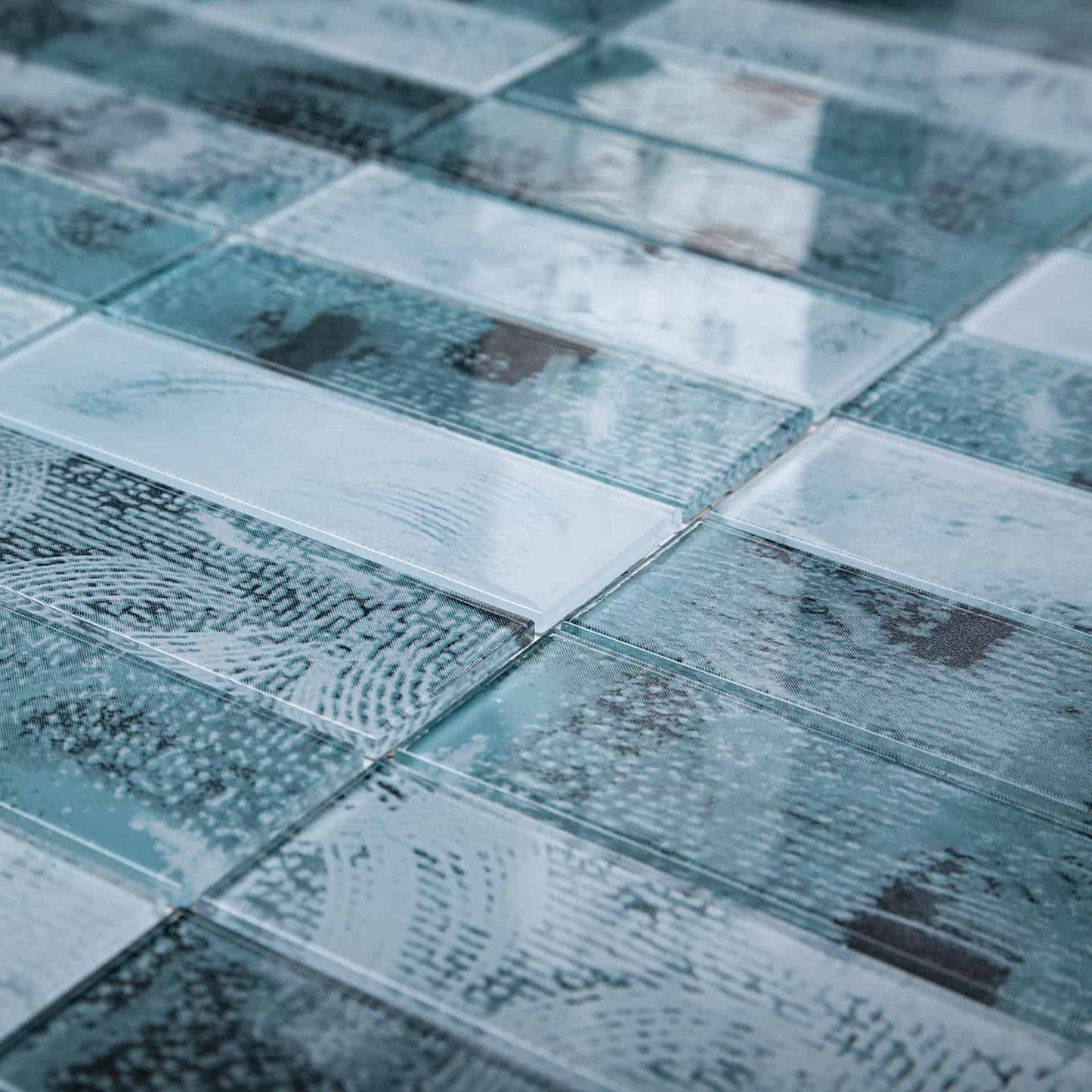 Türkisfarbenes Floßgeflecht – 26,5 x 27,2 – Aquarell – 1