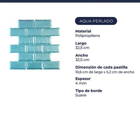 Subway Aqua Perlado x m2