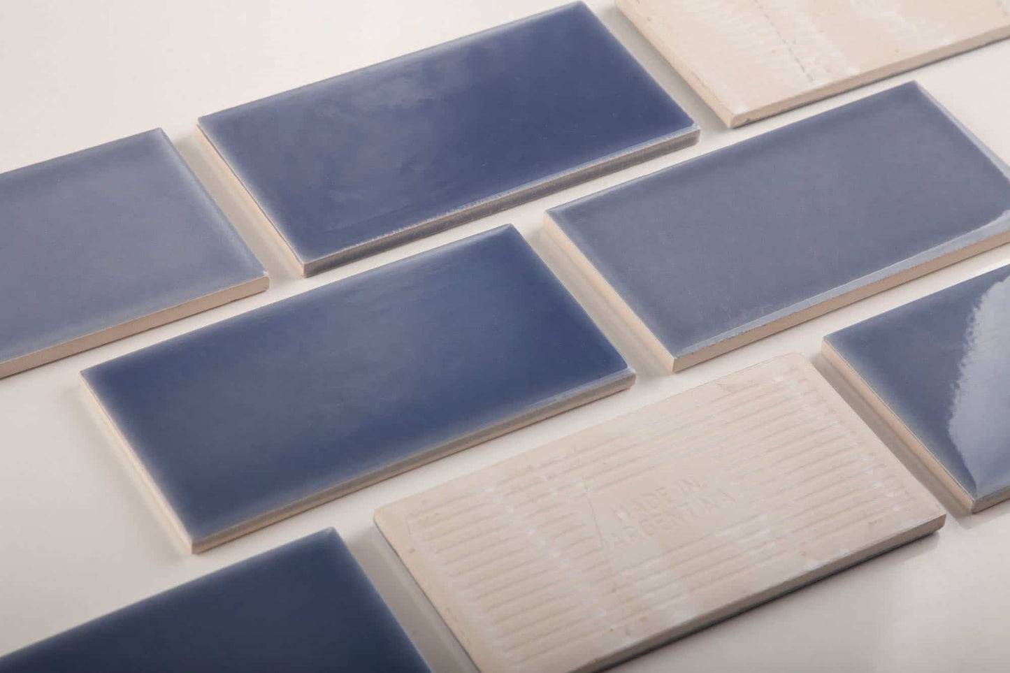 Subway Destonalizado Liso Gris Brillante 7,5 X 15 - Acuelera ( X M2) - 1era