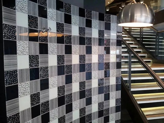 Venecita Alcora Negro Brillante 30 X 30 (Pz.9,9X9,9) - Acuelera ( X PIEZA) - 1era