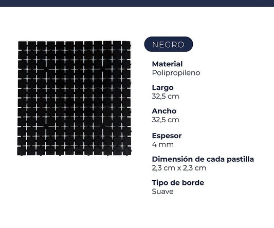 Venecita Clasica Negro x m2