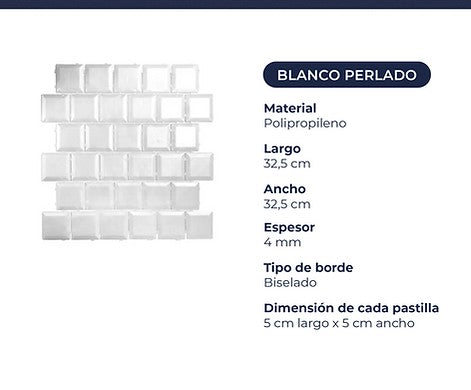 Vintage Blanco perlado x m2