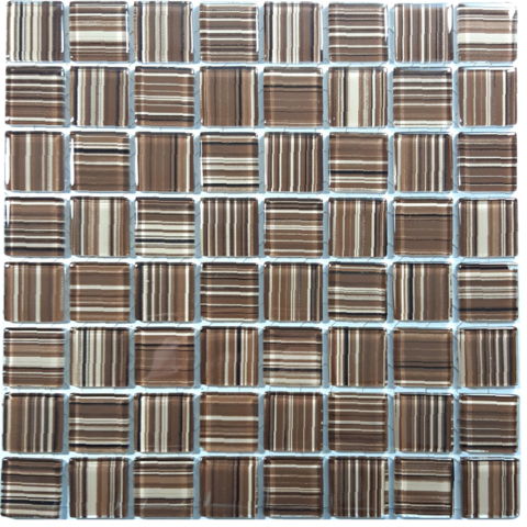 Venecita Selecto Chocolate Brillante 28,5 X 28,5 (Pz.3,3X3,3) - Acuelera ( X PIEZA) - 1era