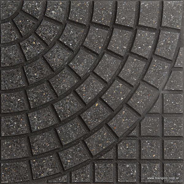 Circular Paving Stone - Alps Green / Black - Granite - 1st (m2)