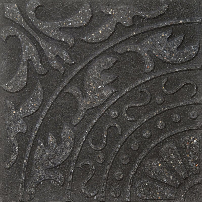 Fleur de Lis - Alpengrün / Schwarz - Granit - 1. (m2)