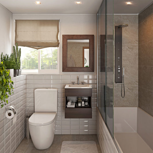 Crocco Pottery Leather Mirror