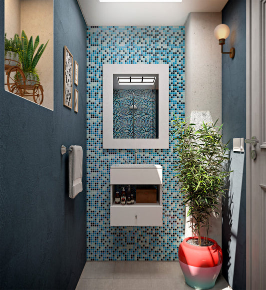 Espejo Foglia Blanco