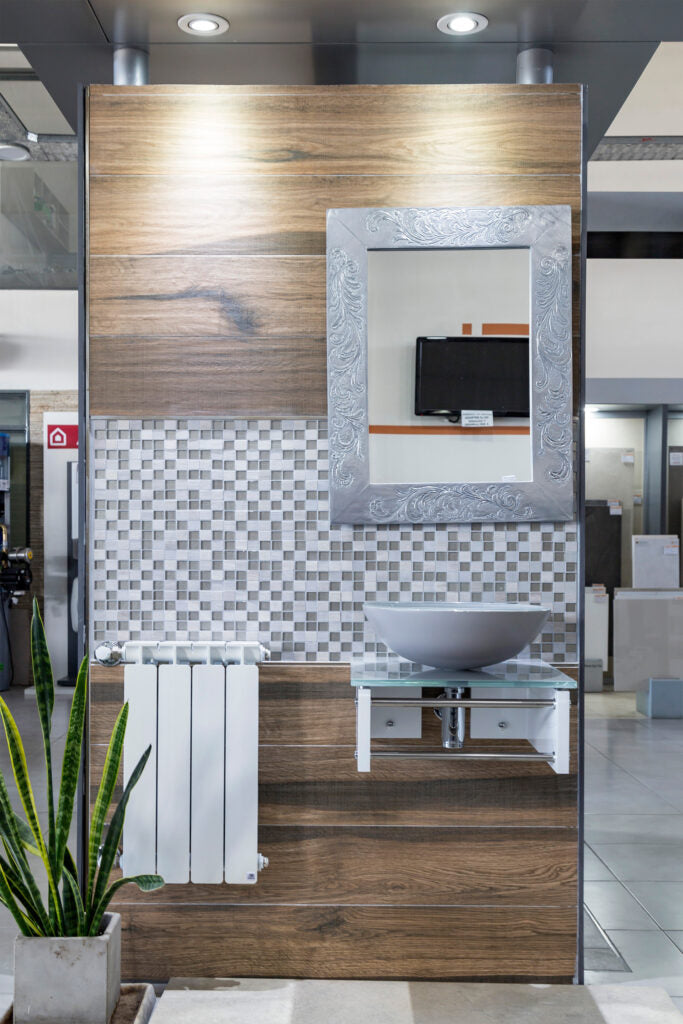 Silver Foglia Mirror