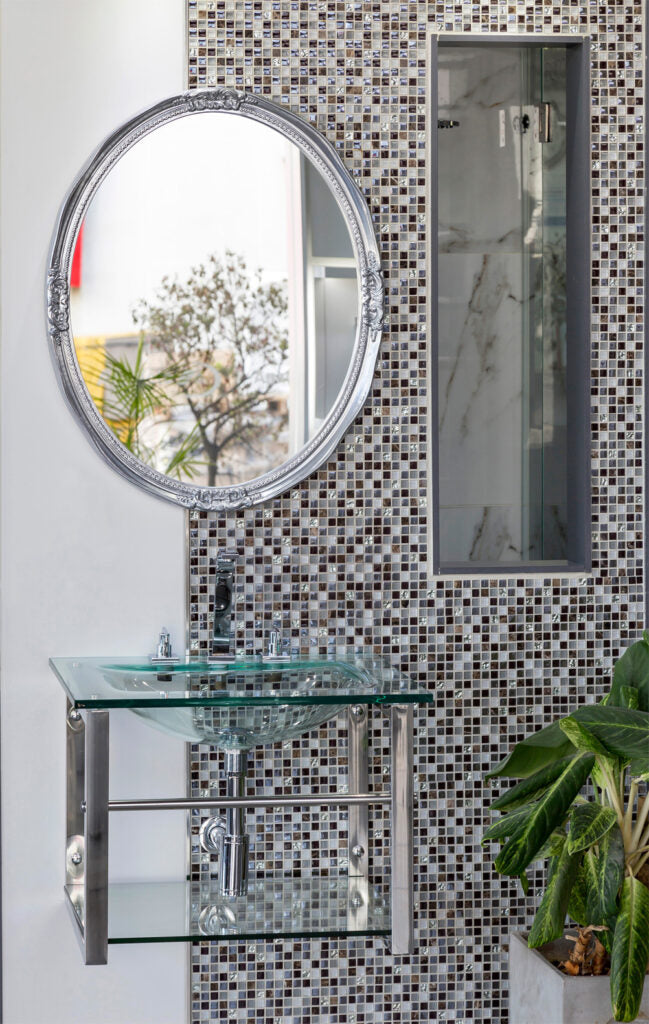 Breneghy Silver Oval Mirror