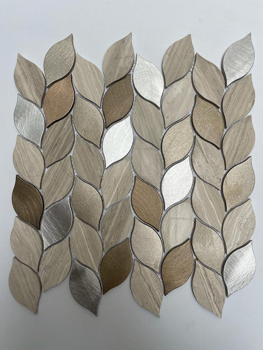 Foglie Tiver Beige - MAL2201 - 1era