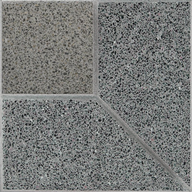 4 sandgestrahlte Eckschildkröten – sandgestrahlte Fliese – 1. (m2) 