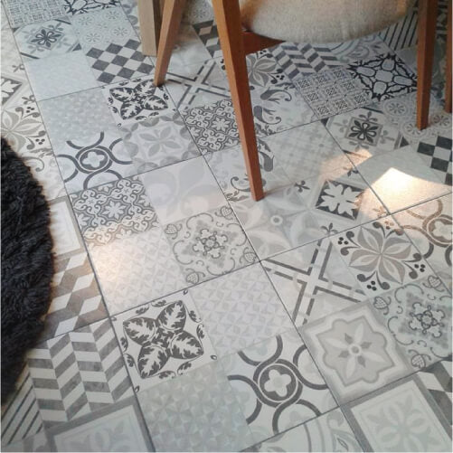 Grauer Satin Calcareo - 56x56 - Ceramica Lourdes - 1. (m2)