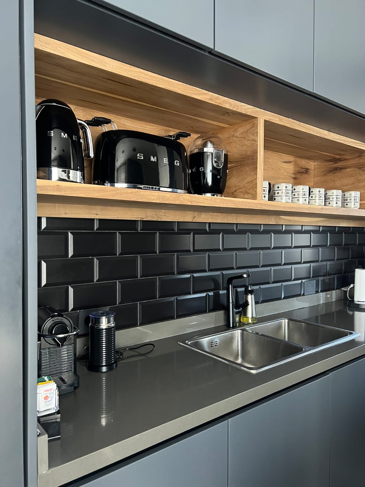 Beveled Subway Black - Ceramica - C2055 - 1era (m2)