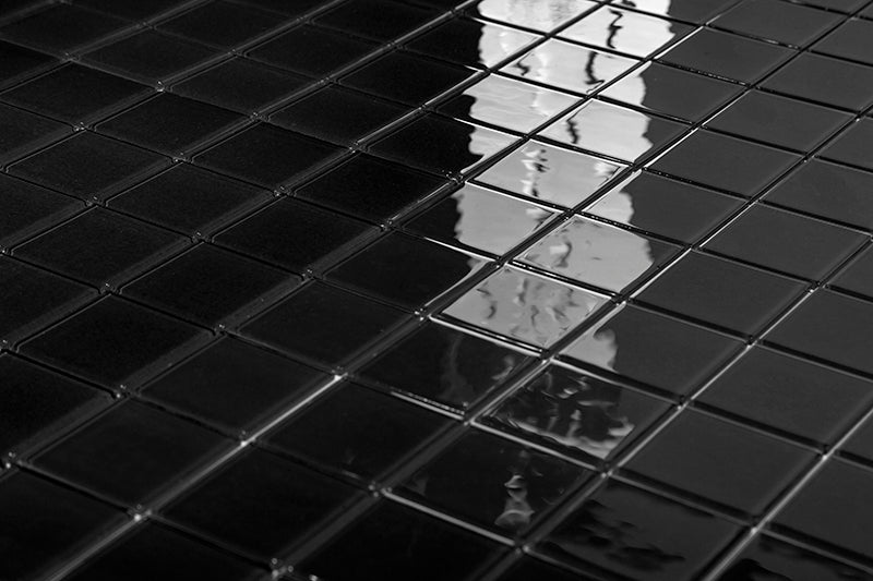 Antico Azulejo Negro Brillante 13 X13 - Acuelera ( X CAJA de 0,5 m2) - 1era