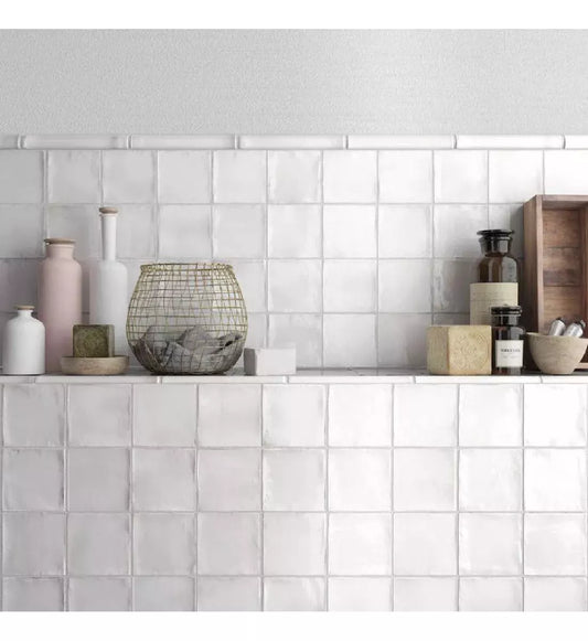 Antico Azulejo Blanco Brillante 13 X13 - Acuelera ( X CAJA de 0,5 m2) - 1era