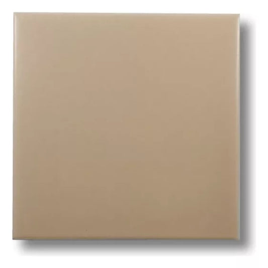 Azulejo Liso Satin Beige Brillante 10,3 X 10,3 - Acuelera ( X CAJA de 0,25 m2) - 1era