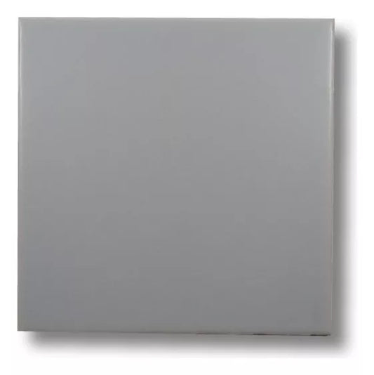 Azulejo Liso Satin Gris Claro Brillante 10,3 X 10,3 - Acuelera ( X CAJA de 0,25 m2) - 1era