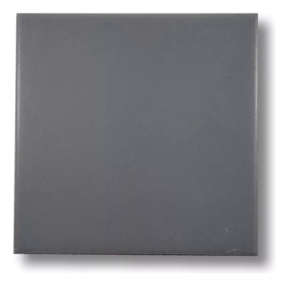 Azulejo Liso Satin Gris Oscuro Brillante 10,3 X 10,3 - Acuelera ( X CAJA de 0,25 m2) - 1era