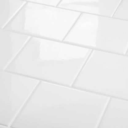 Azulejo Liso Satin Blanco Brillante 10,3 X 10,3 - Acuelera ( X CAJA de 0,28 m2) - 1era