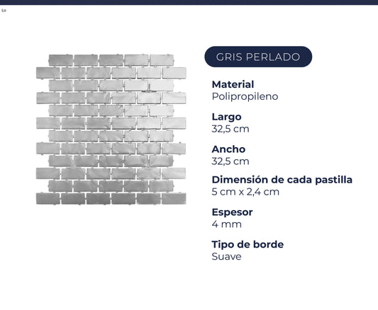 Brick Gris Perlado x m2