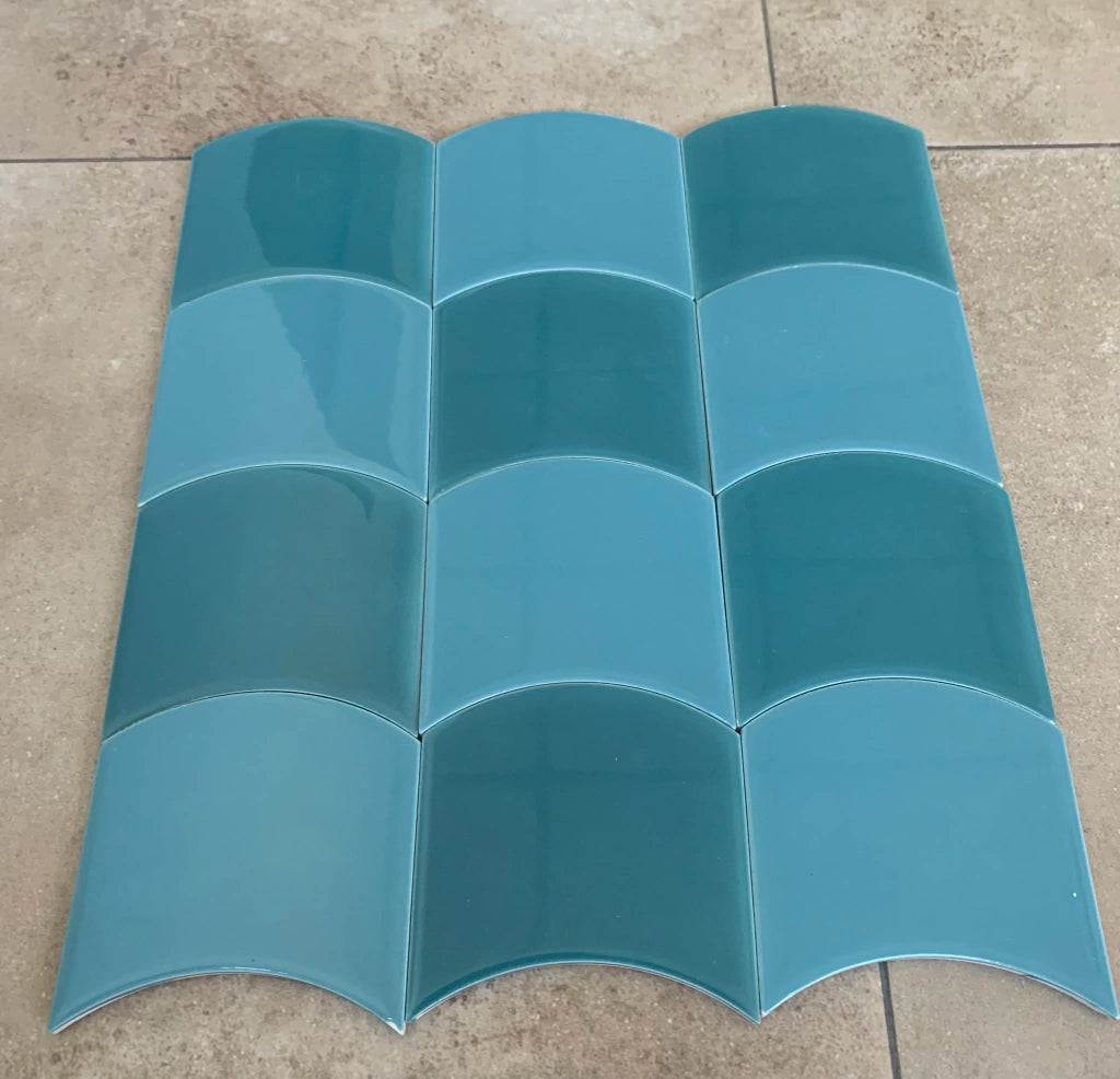 Curve Azulejo Esmeralda Brillante 10 X 12 - Acuelera ( X CAJA de 0,29 m2) - 1era