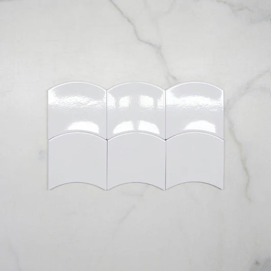 Curve Azulejo Blanco Brillante 10 X 12 - Acuelera ( X CAJA de 0,29 m2) - 1era