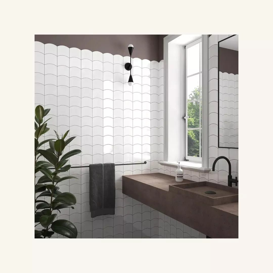 Curve Azulejo Blanco Brillante 10 X 12 - Acuelera ( X CAJA de 0,29 m2) - 1era