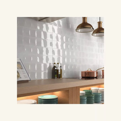 Curve Azulejo Blanco Brillante 10 X 12 - Acuelera ( X CAJA de 0,29 m2) - 1era