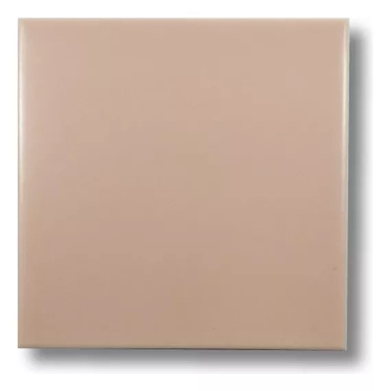 Azulejo Liso Satin Salmon Intenso Brillante 10,3 X 10,3 - Acuelera ( X CAJA de 0,25 m2) - 1era