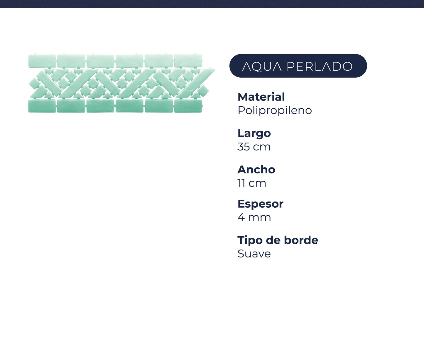 Guarda Angosta Aqua Perlada