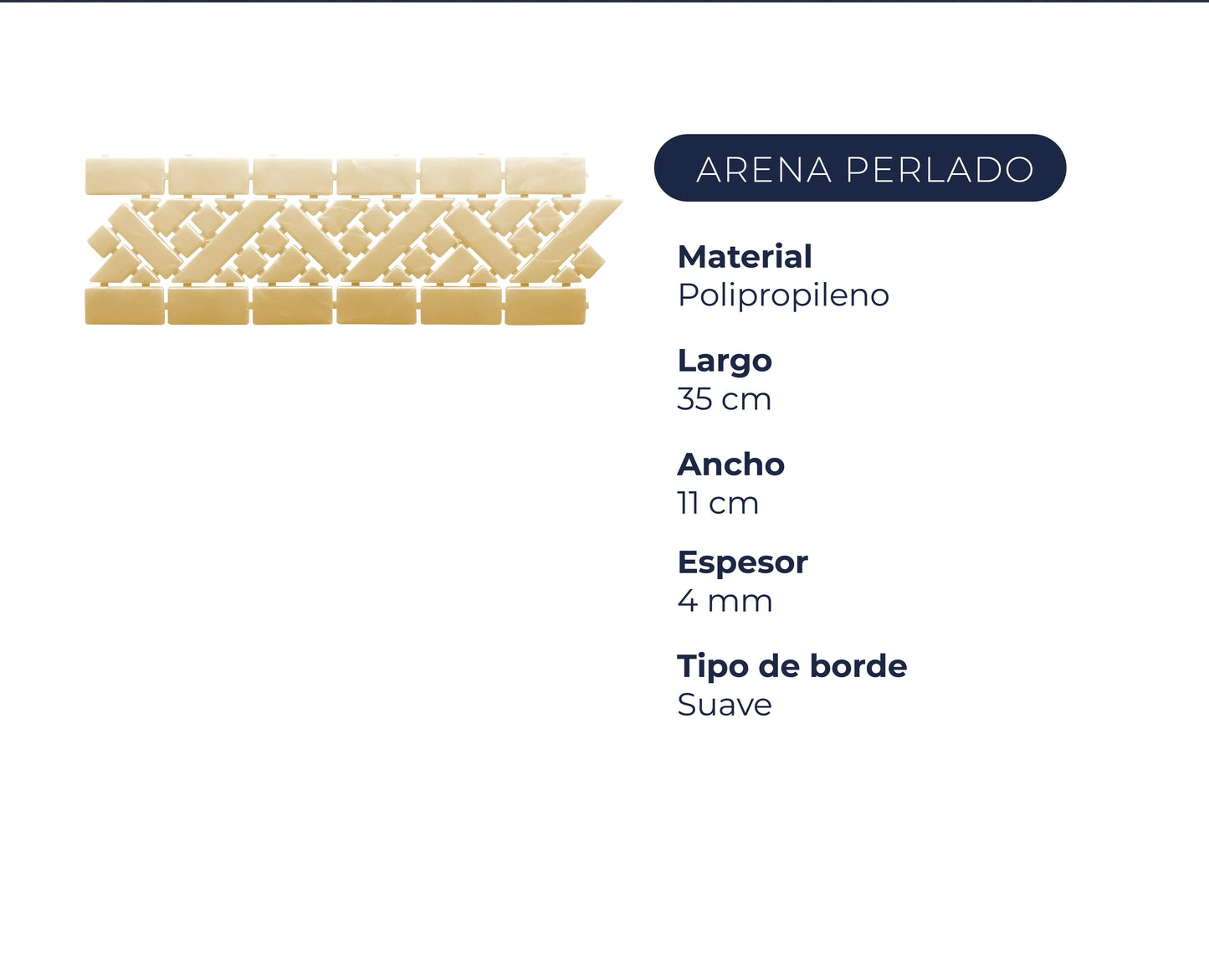 Guarda Ancha Arena Perlado