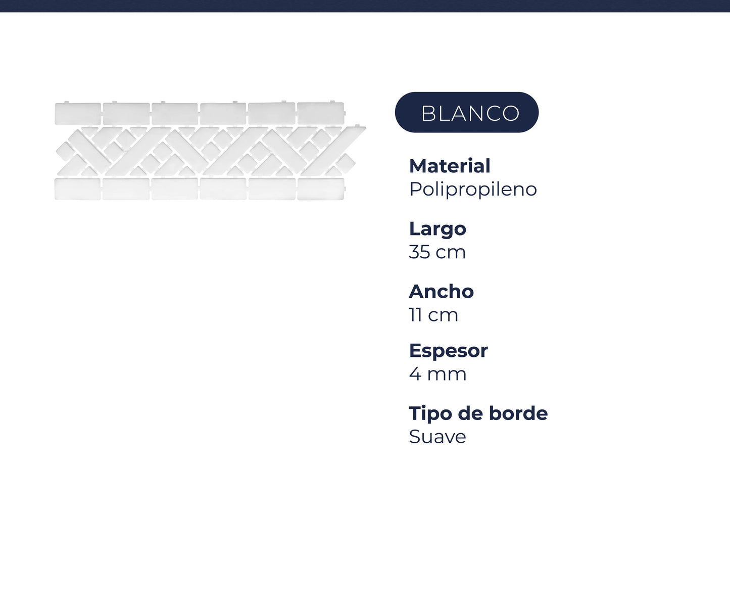 Guarda Angosta Blanco