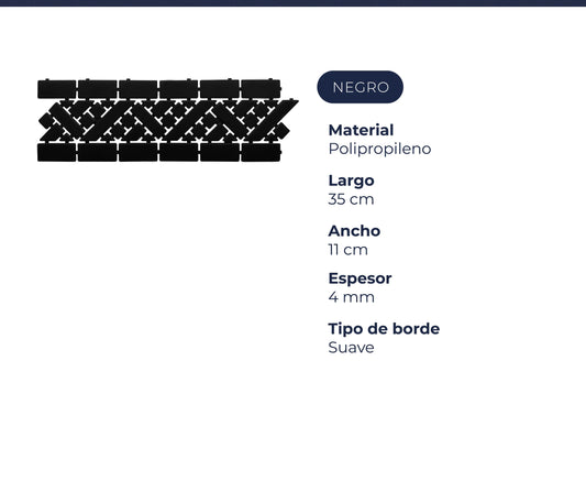 Guarda Angosta Negro