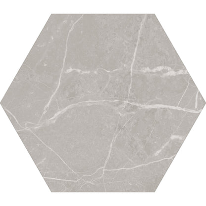 Hexagonal 17 Grey Athens - 17 x 19,5 cm - Ceramica - 1era