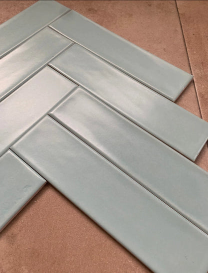 Iceland Satin Celeste Osc.(3098) Brillante 7,7 X 30,5 - Acuelera ( X M2) - 1era